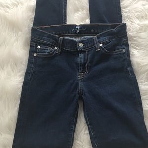 {7 FOR ALL MANKIND} “THE SKINNY” Dark Wash 26